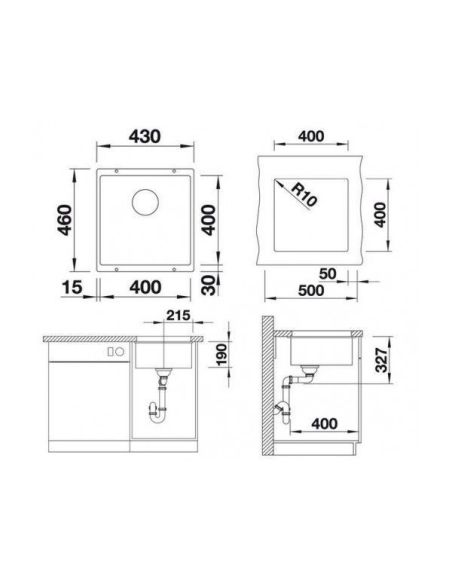 BLANCO SUBLINE 400 Undermount