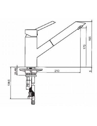NOBILI OZ T2, With pull-out hand shower
