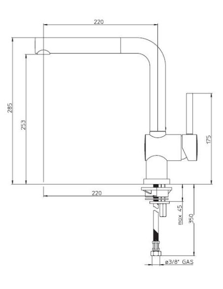 NOBILI OZ T5, with hand shower