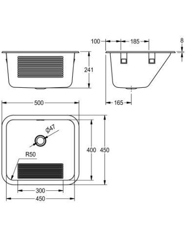 FRANKE PIKKU-TIIRA Steel Sanitary sink (4)