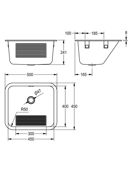 FRANKE PIKKU-TIIRA Steel Sanitary sink (4)