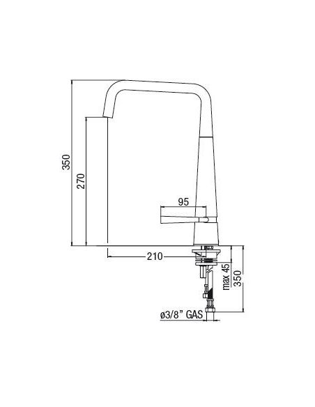 NOBILI LIKID Chrome Kitchen Faucet (2)