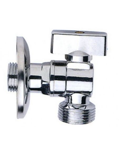 Vinkelventil 1/2" × 3/4", utvendig gjenge