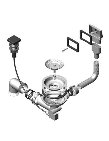SystemCeram Bottenventil 3 1/2", 1X, Med fjärrstyrning