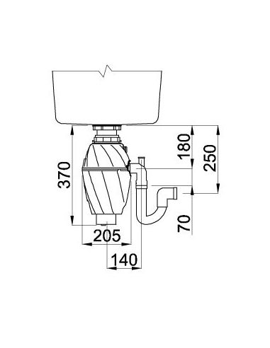 ELLECI MODEL 500 TOP Измельчитель пищевых отходов, Disposal (2)