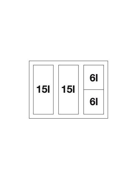 BLANCO SELECT II 60/4 60cm c 4 ведрами 526206 Система Сортировки отходов с крышкой (3)