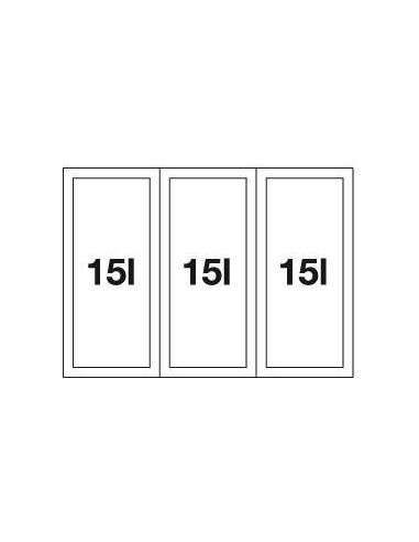 BLANCO SELECT 60/3 Orga 60cm 526209 Jätteenerottelujärjestelmä järjestelmäkannen kanssa, tiskin alla Jätemekanismit (3)