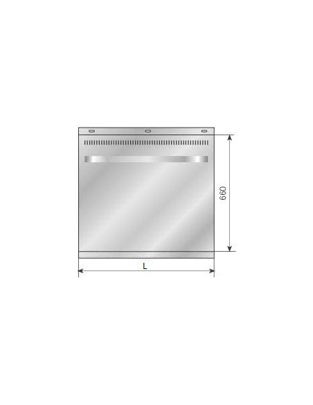 ILVE AP4-60 60cm PROFESSIONAL Настенная панель с рейлингом из нержавеющей стали (2)