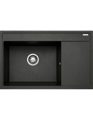 PYRAMIS CAMEA (79x50) 1B1D L Vänsterställd Diskbänk i granit
