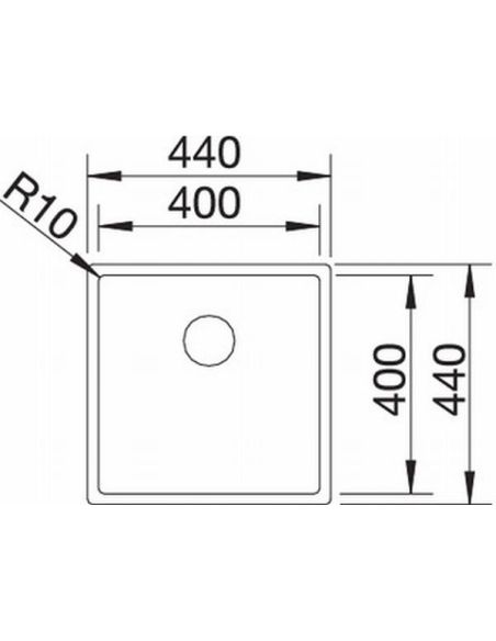BLANCO CLARON 400-U Alt Paigaldatav RST Köögivalamu (6)