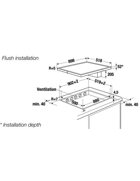 KÜPPERSBUSCH KMI 8500.0 SR FLUSH Installation