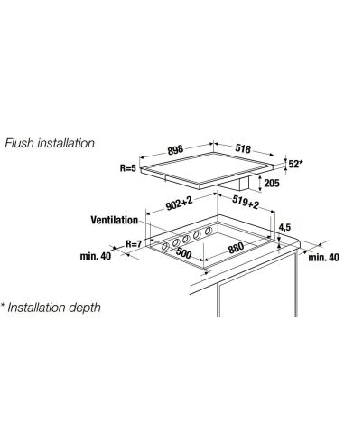 KÜPPERSBUSCH KMI 8500.0 WR FLUSH Installation
