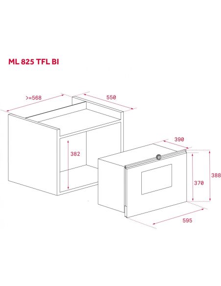 TEKA ML 825 TFL WISH Maestro Integroitava mikroaaltouuni (2)