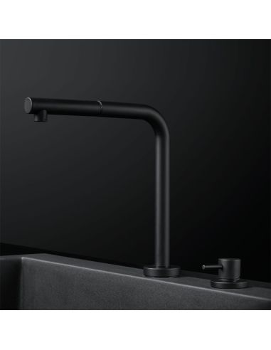 BARAZZA SOUL SHOWER Kitchen Taps with swivel spout pull-out hand shower 1RUBSORN