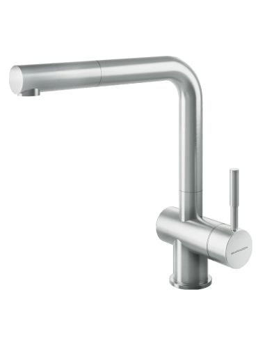 BARAZZA STEEL SHOWER 1RUBMSTD, WITH SWIVEL SPOUT PULL-OUT HAND SHOWER