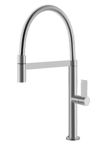 BARAZZA FLEXI 1RUBMFX Kitchen tap with large spray head