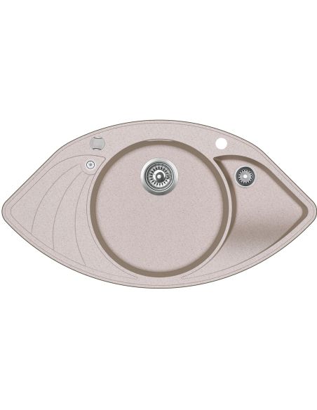 AQUASANITA Kitchen sink PAPILLON SCP151 Beige 110