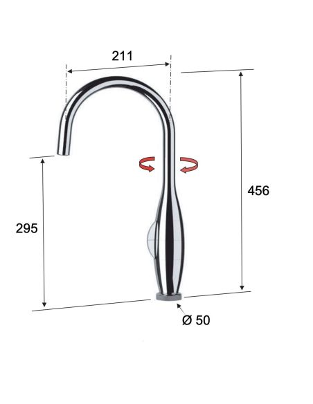 REMER BKT 72 2 TOUCH ME ELEGANT Kitchen Tap