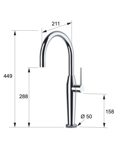 REMER NKT 72 TOUCH ME ELEGANT Кухонный смеситель