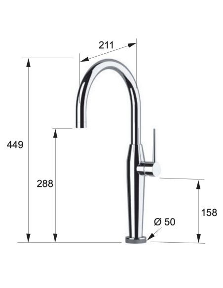REMER NKT 72 TOUCH ME ELEGANT Кухонный смеситель