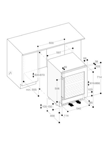 GAGGENAU RW404261 Integreeritav Veinikülmik