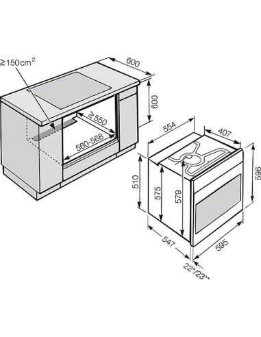 MIELE H 6860 BPX Kahvaton uuni Kalusteisiin sijoitettava uuni
