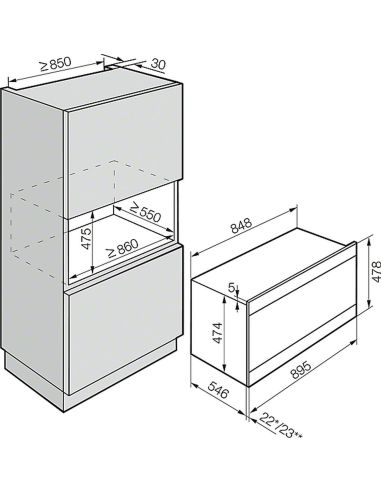 MIELE H 6890 BP Kalusteisiin sijoitettava uuni 90cm