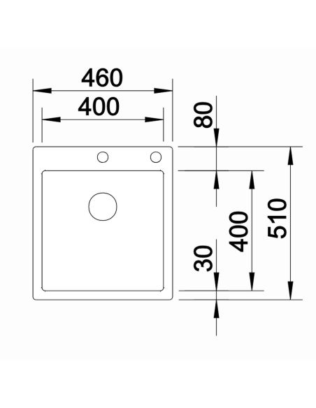 BLANCO CLARON 400-IFA 521632 Flush-mount Kitchen sink
