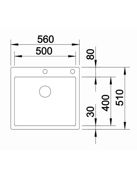 BLANCO CLARON 500-IFA 521633 Ruostumattomasta teräksestä keittiöaltaat