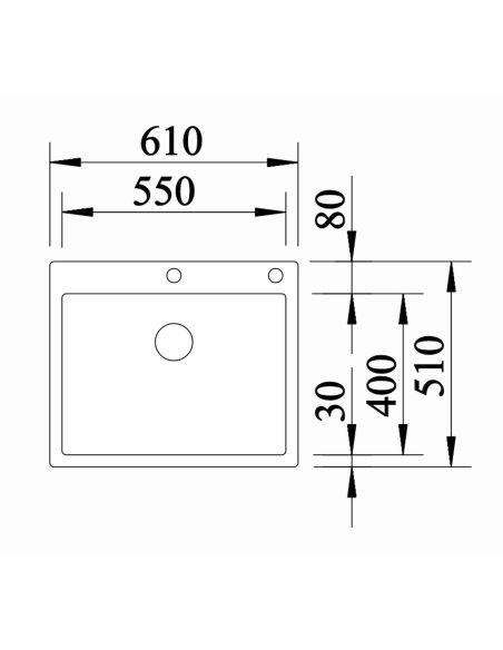 BLANCO CLARON 550-IFA 521639 Ruostumattomasta teräksestä keittiöaltaat
