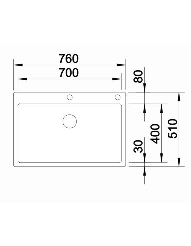 BLANCO CLARON 700-IFA 521634 Flush-mount Kitchen sink