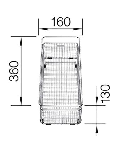 BLANCO 223 297 Stainless Steel Multifunctional wire basket
