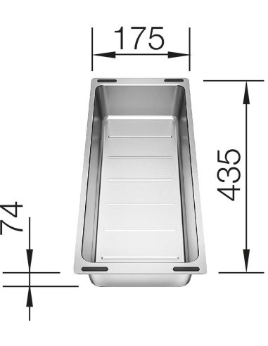 BLANCO 227 689 Stainless Steel Colander