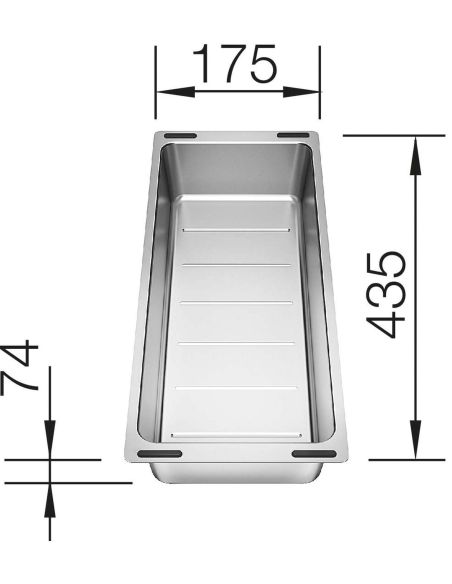 BLANCO 227 689 Stainless Steel Colander