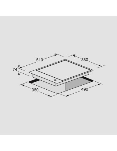 FULGOR CPH 401 GDWK X DOMINO WOK Built-in gas hob
