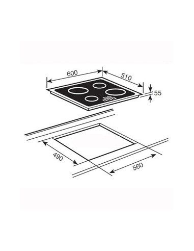 TEKA IBR 64040 BK TTC 60cm RETRO Индукционная варочная панель (2)