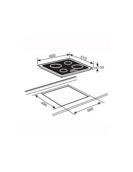 TEKA IBR 64040 BK TTC 60cm RETRO Индукционная варочная панель (2)