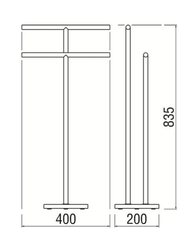 NOBILI ACPL80/2XCR lattiapyyheteline