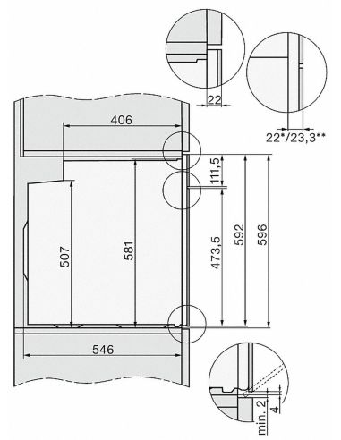 MIELE H 7460 B Integreeritav ahi