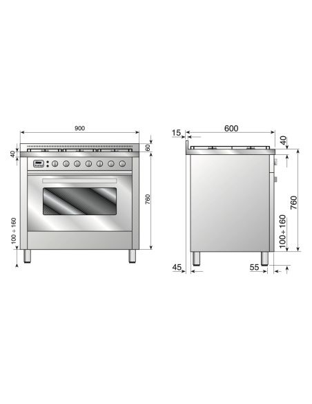 ILVE Range Cooker L09 Pro Line