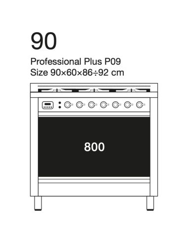 ILVE P09 Professional Plus HI-Tech Cooking block