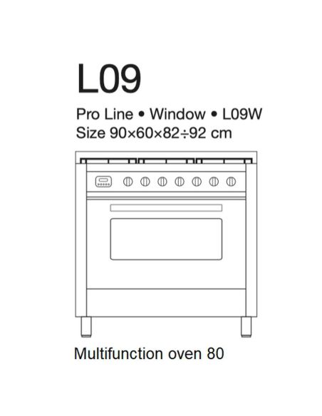 ILVE Range Cooker L09 Pro Line