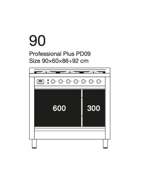 ILVE PD09N Professional Plus Liedet Kahdella Uunilla, Nostalgie