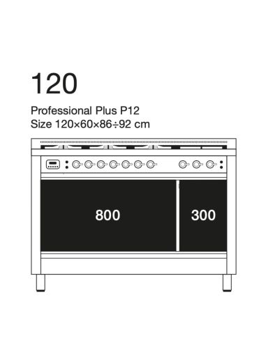 ILVE P12N Pro Line LIEDET KAHDELLA UUNILLA, Nostalgie