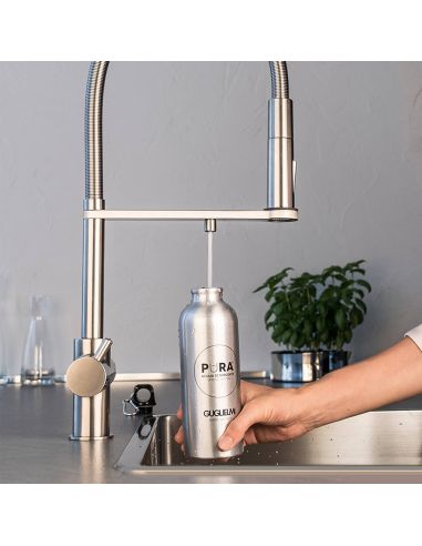 GUGLIELMI PURA Still+Sparkling+G100 Kухонный смеситель для фильтра питьевой воды с выдвижным изливом