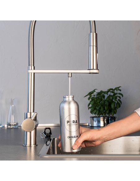 GUGLIELMI PURA Still+Sparkling+G100 Kухонный смеситель для фильтра питьевой воды с выдвижным изливом