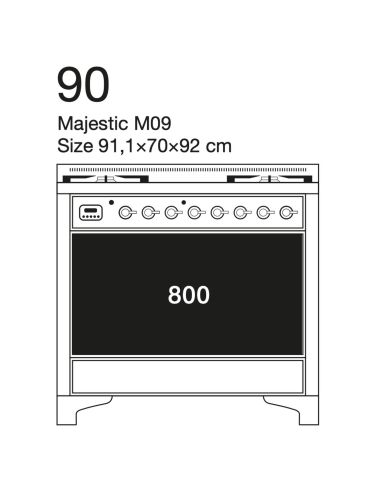 ILVE M09 MAJESTIC Range Cooker, Majestic
