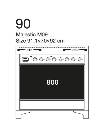 ILVE M09 MAJESTIC Range Cooker, Majestic