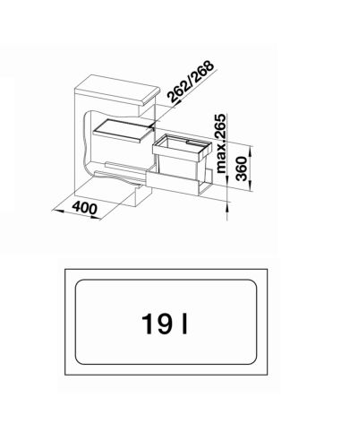 BLANCO FLEXON II 30/1 Jätemekanismit 521542