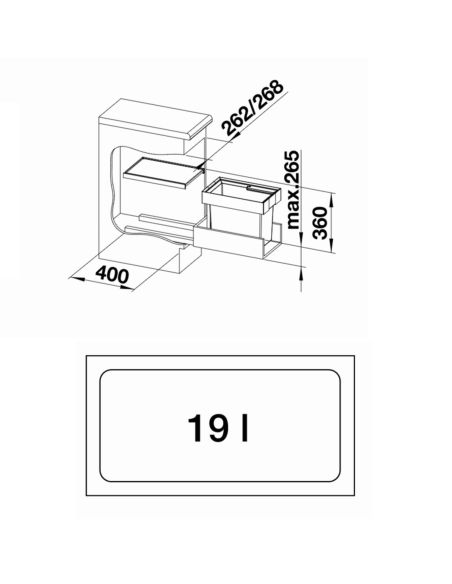 BLANCO FLEXON II 30/1 Jätemekanismit 521542